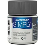 SWINGCOLOR NOTRANJA DISPERZIJSKA BARVA SIMPLY ŠT.04 (50 ml, siva) | Shoptok.si