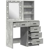  Toaletni stol 2 pcs Siva 50 x 41 x 135 cm Konstruirano drvo | shoptok.hr
