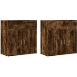  Komoda 2 kom boja dimljenog hrasta 79x38x80cm konstruirano drvo | shoptok.hr