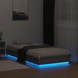  Okvir kreveta s LED svjetlima siva boja hrasta 75 x 190 cm | Eponuda.com