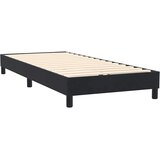 Box Spring krevet s madracem i LED crni 90x210 cm baršunasti | shoptok.hr