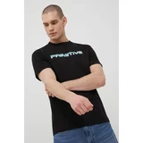 Primitive Pamučna majica X Terminator boja: crna, s tiskom