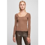 UC Ladies Women's square neckline with long sleeves in dark khaki | shoptok.hr