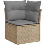  6-dijelni set vrtnih sofa s jastucima bež od poliratana bagrem | shoptok.hr