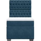  Box spring krevet s madracem plavi 90x190 cm baršunasti | shoptok.hr