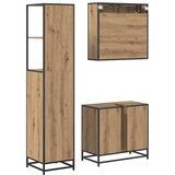  Set namještaja za kupaonicu 3 kom. Umjetnički hrast | shoptok.hr