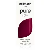 Nailmatic Pure Color lak za nohte FAYE-Bordeaux Red 8 ml