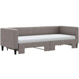  Dnevni krevet na razvlačenje smeđesivi 80 x 200 cm od tkanine | shoptok.hr