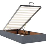 vidaXL Otomanski posteljni okvir z vzmetnicami siv 160x200 cm žamet, (21609553) | Shoptok.si