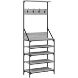  The Living Store Regal za oblačila s prostorom za čevlje siva sonoma 70x34x184cm - Regal Za Oblačila, (21442736) | Shoptok.si