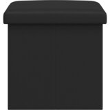  Sklopiva klupa za pohranu Crna 180 kg 80 L 77 x 38 x 38 cm PVC | shoptok.hr