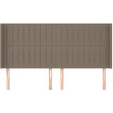  Uzglavlje s ušima smeđesivo 163x16x118/128 cm od tkanine | shoptok.hr