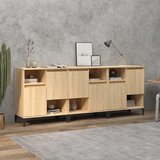  Komoda 3 kom boja hrasta sonome 60x35x70 cm konstruirano drvo | shoptok.hr