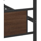 Metalni okvir kreveta bez madraca smeđa boja hrasta 193x201 cm | shoptok.hr