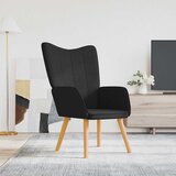  Stolica za opuštanje od tkanine crna | shoptok.hr