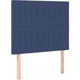  Box spring s madracem LED plavi 90x200 cm od tkanine | shoptok.hr