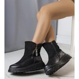 Gemre Black insulated platform ankle boots Niklas | ePonuda.com