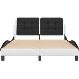  Okvir kreveta s LED-om bez madraca Zadar bijelo-crni 140 x 190 cm | Eponuda.com