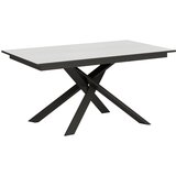 Itamoby   Ganty (90x160/220 cm) - bela/antracit, barva nog: antracit - raztegljiva jedilna miza, (20842341) | Shoptok.si