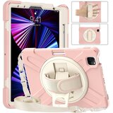 NIKCORP Ovitek za iPad Pro 11 (1, 2, 3), trpežna zaščita, 360-stopenjsko stojalo, držalo za pisalo in naramni trak, roza barve, (5000138964) | Shoptok.si