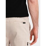 Ombre Men's loose-fit shorts with cargo pockets - cream | Shoptok.si