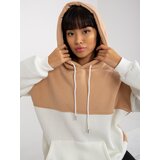 RUE PARIS Sweatshirt-AP-BL-AP-3001.98P-white-beige Cene