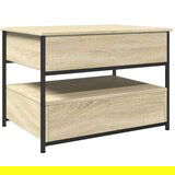  Stolić za kavu boja hrasta sonome 70x50x50 cm od drva i metala | shoptok.hr