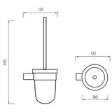  nimco br 11094WN-26 - zidna četka za wc bormo matirano staklo/sjajni hrom | Eponuda.com