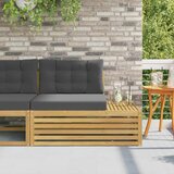 Vanjski krajnji kauč s jastukom Bijela 115 x 83 x 73 cm | shoptok.hr