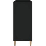 Ormarić za ploče crni 84,5 x 38 x 89 cm od konstruiranog drva | shoptok.hr