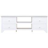 Maison Chic TV omarica - TV stojalo - Televizijska omarica bela 108x30x40 cm trden les pavlovnije, (21698826) Cene