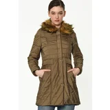 Dewberry Z6430 WOMEN'S COAT-BEIGE