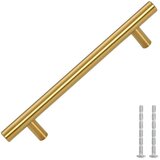  Ručke za ormarić 10 kom zlatne 128 mm od nehrđajućeg čelika | shoptok.hr