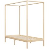 Maison Chic Posteljni okvir - Enojna postelja - Postelja za odrasle z baldahinom iz trdne borovine 100x200 cm, (21694942) Cene