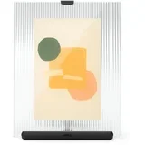 Črn steklen stoječ okvir 16x20 cm Flute –