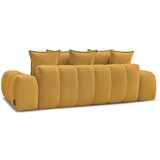 Bobochic Paris Gorčično rumena sedežna garnitura iz šenilje 278 cm Everest – | Shoptok.si
