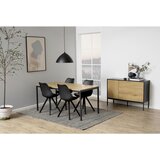 Actona Jedilna miza s ploščo v dekorju divjega hrasta Seaford, 160 x 80 cm | Shoptok.si