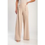 Fenzy Elegantne Dolge Z Gumbi, Bež | Shoptok.si
