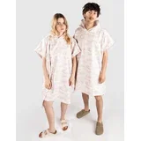 Japan Waves Surf poncho soft pink