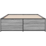  Okvir kreveta boja hrasta 120x200 cm konstruirano drvo i metal Siva 120 x 200 cm | Shoptok.si