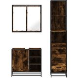vidaXL 3-dijelni set kupaonskog namještaja boja hrasta drveni | shoptok.hr