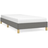 Maison Chic Posteljni okvir - Enojna postelja - Postelja za odrasle brez vzmetnice temno siv 80x200 cm blago-J7870, (21764835) Cene