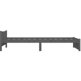  Posteljni okvir siv iz trdnega lesa 75x190 cm 2FT6, (20707491) | Shoptok.si