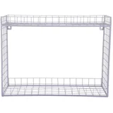 Vijolična večnivojska jeklena polica 40 cm Reja –