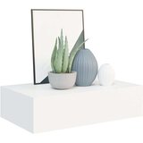 vidaXL Zidna polica s ladicom bijela 40 x 23,5 x 10 cm MDF | shoptok.hr
