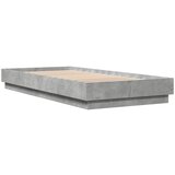  The Living Store Posteljni okvir betonsko siv 90x200 cm inženirski les - Posteljni Okvir, (21446441) | Shoptok.si