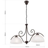 Orion luster na lancu rula 2xE27/40W/230V bela/bronza | Eponuda.com