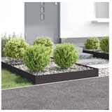 vidaXL Ograda oko Travnjaka 4 kom. 100 x 100 x 20 cm Čelik Crna - Crna 100 x 100 x 20 cm 4 | shoptok.hr