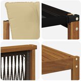  Set vanjskih sofa 9 kom. Prirodna i bež | shoptok.hr