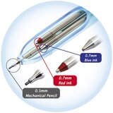 Olovka 3-pen multifunkcijska ele-001opaque penac plava | Shoptok.si